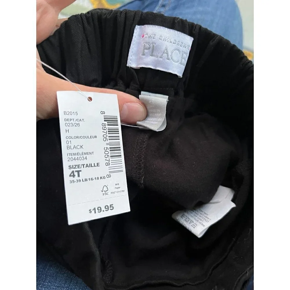 Children's Place Black Girls Skort